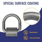 Heavy Duty 5/8" Weld-On D-Ring Tie Downs