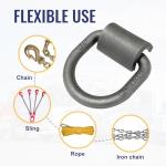 Heavy Duty 5/8" Weld-On D-Ring Tie Downs