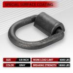 5/8" Heavy Duty Weld-On D-Rings for ATV