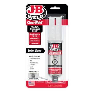 J-B Weld ClearWeld Epoxy Syringe - 25 ml