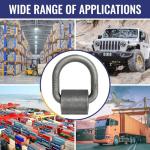 Heavy Duty Weld-On D-Ring Tie Downs - 20 Pack