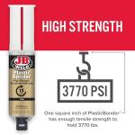 J-B Weld Plastic Bonder Adhesive Syringe - Tan