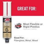 J-B Weld Plastic Bonder Adhesive Syringe - Tan