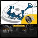 OCPTY Power Steering Pump for Nissan and Toyota