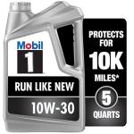 Mobil 1 Full Synthetic 10W-30 Motor Oil 5 Quart