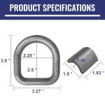 1/2" Weld-On D Ring Tie Down Anchor - 20 Pack