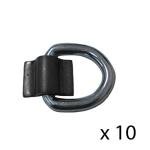 RAParts 3/8" Weld-On D Rings for Tie Downs
