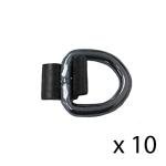 RAParts 3/8" Weld-On D Rings for Tie Downs