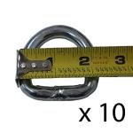 RAParts 3/8" Weld-On D Rings for Tie Downs