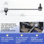 Zinc-Nickel Front Stabilizer Sway Bar End Link