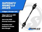 SuperATV Heavy Duty Rhino 2.0 Rear Axle for Polaris Ranger