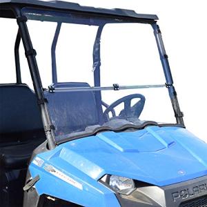 Polaris Midsize Ranger Folding Windshield - Tough Lexan