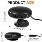 12V Portable Car Heater & Defroster Fan