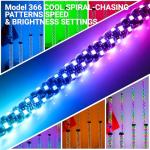 3FT RGB LED Whip Lights with Remote Control