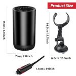 12V Portable Car Heater & Defroster with Holder