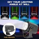 LED Whip Light Kit with Rocker Switch - 2 Pack