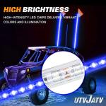 3ft LED Whip Light Flag Pole for UTV/ATV