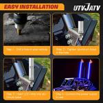 3ft LED Whip Light Flag Pole for UTV/ATV