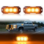 Amber Strobe Lights for Trucks and ATVs - 2PCS