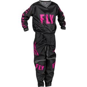 Fly Racing 2023 Youth F-16 Black/Pink Gear Set