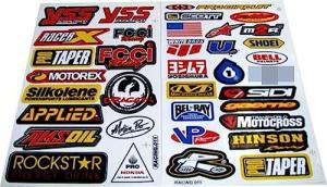 Rockstar Racing Gear Decal Stickers for ATV