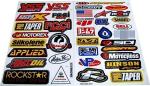 Rockstar Racing Gear Decal Stickers for ATV