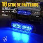 Xprite Blue LED Strobe Lights Kit - 8PCS