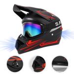 Kids Motocross Helmet Set with Goggles and Gloves