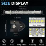 12 Inch 120W LED Light Bar for Off-Road