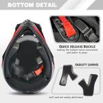 Kids Full-Face Off-Road Helmet and Gear Set