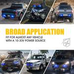 Xprite Blue LED Strobe Lights Kit - 8PCS