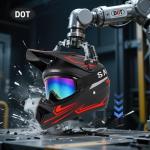 Kids Motocross Helmet Set with Goggles and Gloves