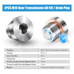 Stainless Steel Magnetic Gearcase Oil Fill Plugs