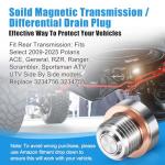 Stainless Steel Magnetic Gearcase Oil Fill Plugs