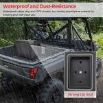 KEMIMOTO Large Bed Storage Box for Polaris Ranger