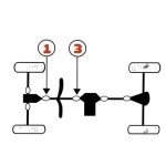 Replacement Front Driveshaft U-Joint Set for Polaris ATV