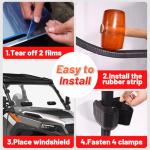 StarknightMT Vented Windshield for Polaris General 1000
