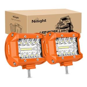 Nilight 4-Inch 60W LED Light Bar Set