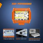 Nilight 4-Inch 60W LED Light Bar Set