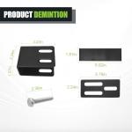 Adjustable LED Light Bar Mounting Brackets - 2PCS