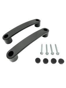 Heavy Duty Black Nylon RV Grab Handles - 2 Pack