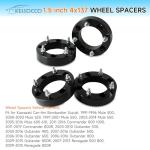 Kessocco 1.5" ATV Wheel Spacers - 4pcs Black