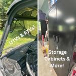 Heavy Duty Black Nylon RV Grab Handles - 2 Pack