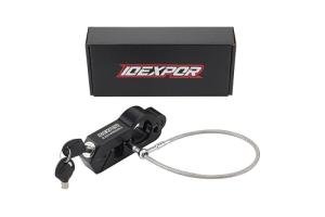 IDEXPOR Helmet & Handlebar Lock for Motorcycles