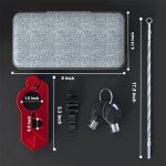 JAGASOL Motorcycle Helmet & Brake Lock Combo