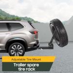Foldable Spare Tire Carrier for Trucks and ATVs