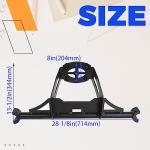 ECOTRIC Heavy Duty Spare Tire Carrier Rack