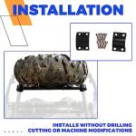 ECOTRIC Heavy Duty Spare Tire Carrier Rack