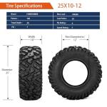 Forerunner 25x10-12 All-Terrain ATV Tires (2 Pack)