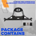 ECOTRIC Heavy Duty Spare Tire Carrier Rack
